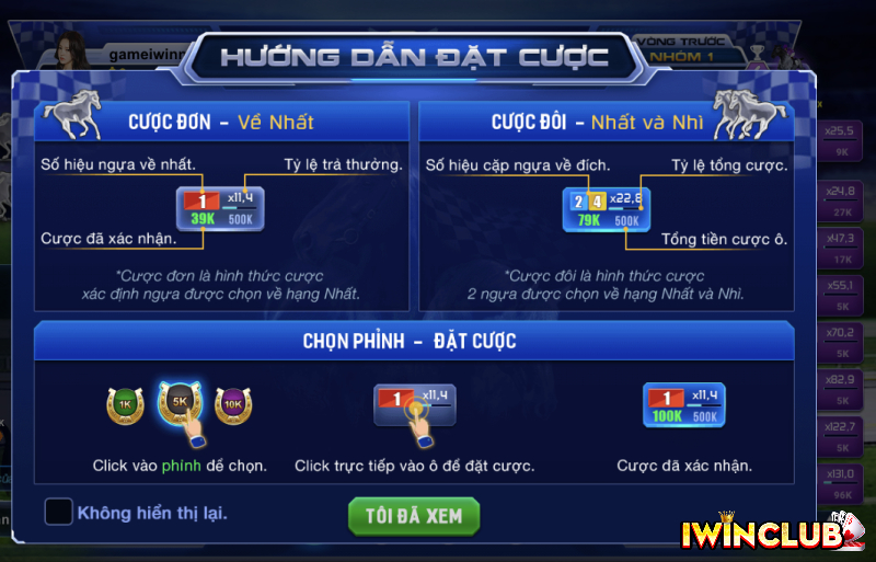 ĐUA NGỰA 3D - CỔNG GAME IWIN - NHÀ CÁI IWIN - IWIN CLUB - CASINO IWIN