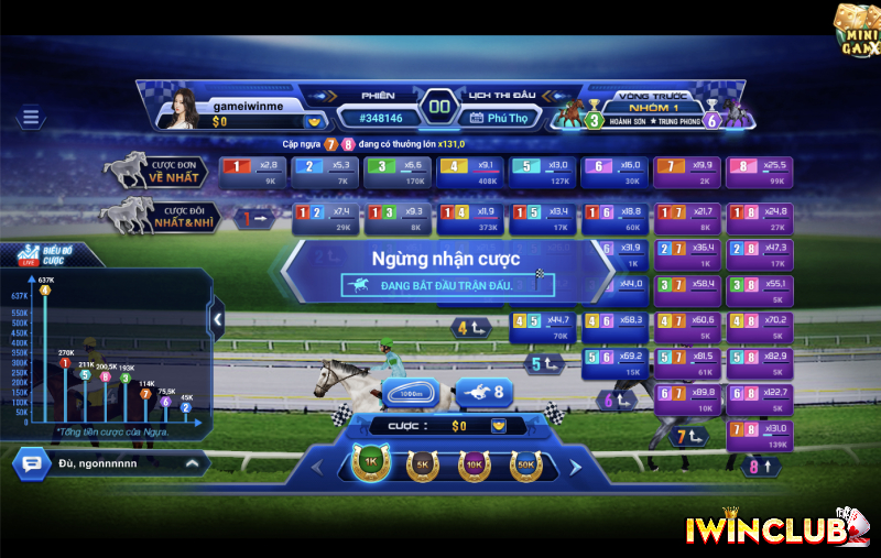 ĐUA NGỰA 3D - CỔNG GAME IWIN - NHÀ CÁI IWIN - IWIN CLUB - CASINO IWIN