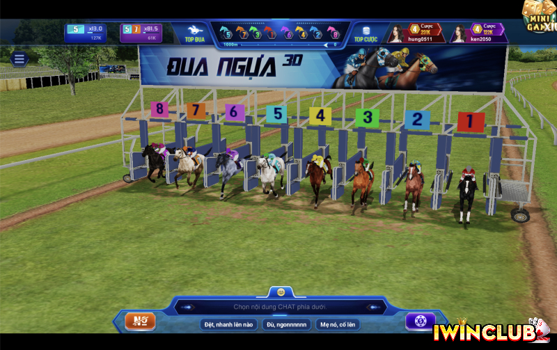 ĐUA NGỰA 3D - CỔNG GAME IWIN - NHÀ CÁI IWIN - IWIN CLUB - CASINO IWIN