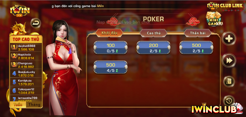 POKER IWIN - CỔNG GAME IWIN - NHÀ CÁI IWIN - IWIN CLUB - CASINO IWINB