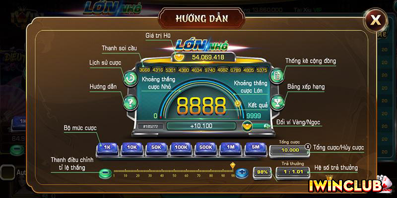 LỚN NHỎ - CỔNG GAME IWIN - NHÀ CÁI IWIN - IWIN CLUB - CASINO IWIN