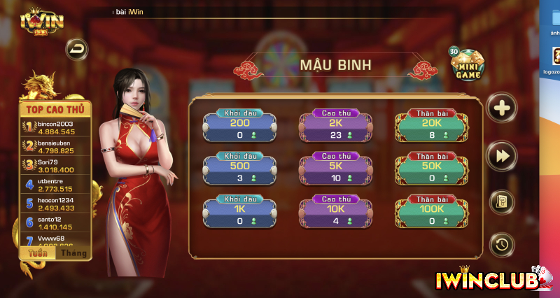 MẬU BINH - CỔNG GAME IWIN - NHÀ CÁI IWIN - IWIN CLUB - CASINO IWIN